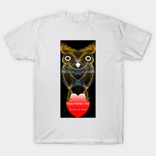 Hoo Loves Ya, Baby?  Hearty Owl T-Shirt